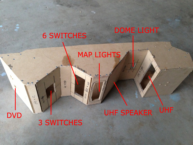 Custom Roof Console Gen 1 SWB Pajero 4x4Earth